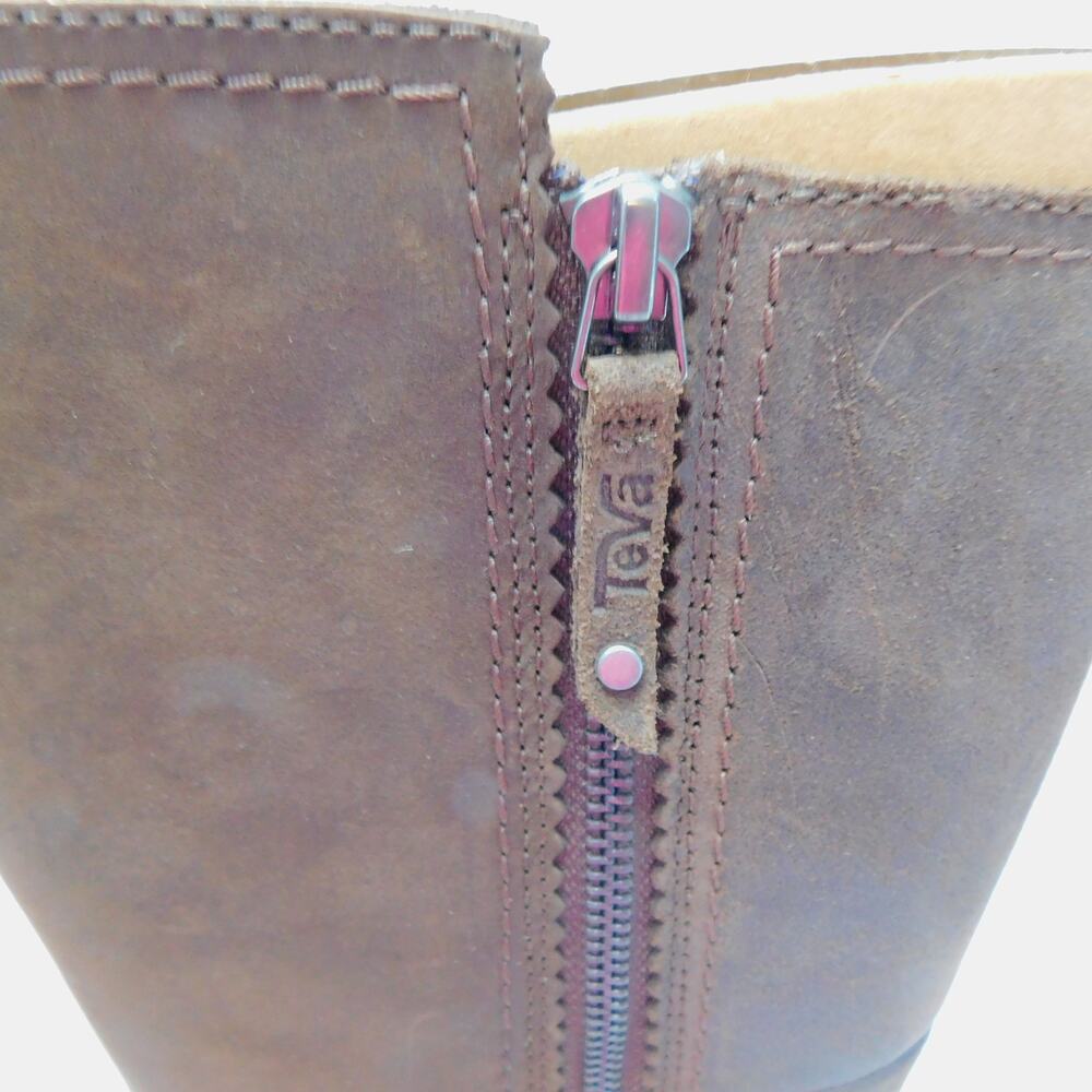 Teva Anaya Chelsea Tall Waterproof Leather Boots Women's Size 7.5 - Picture 5 of 12